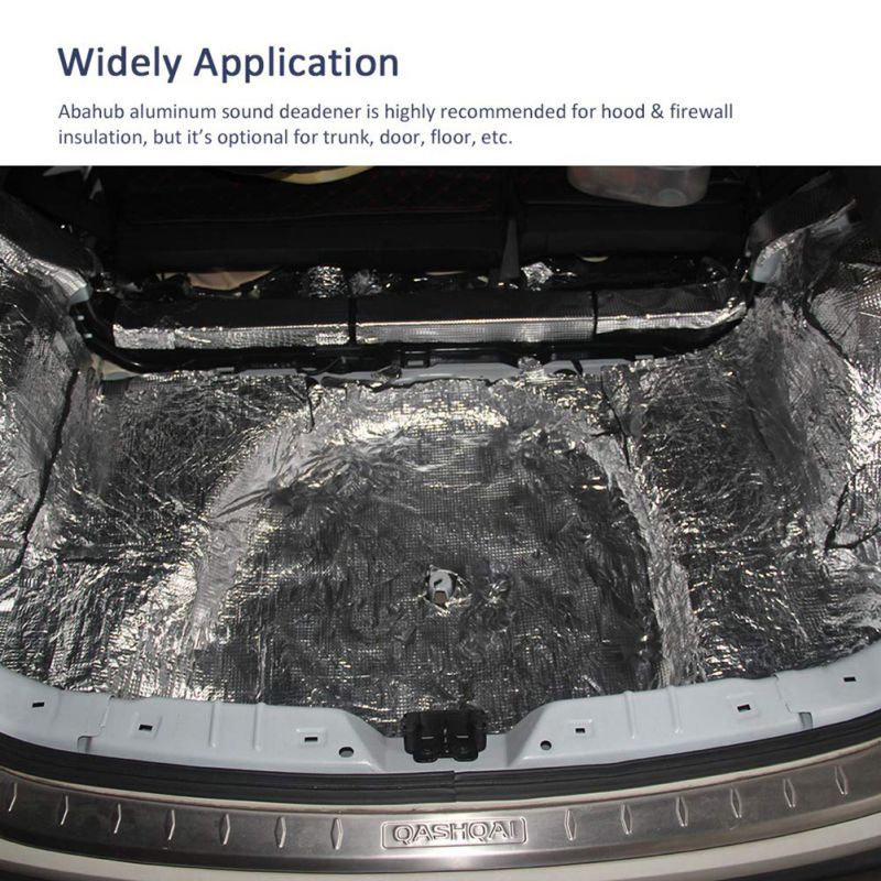 50x100cm Car Truck Firewall Heat Sound Deadener Insulation Mat Noise Insulation Wool Car Heat Sound Thermal Proofing Pad