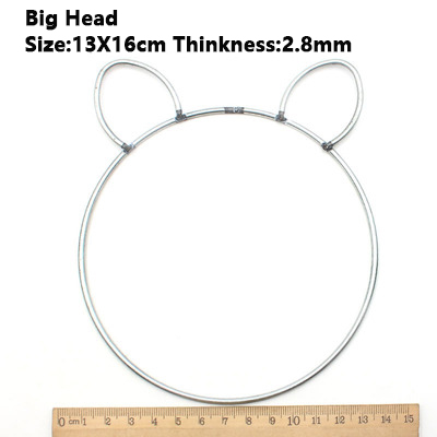 Onregelmatige Ijzeren Ring Eenhoorn Kat Maan Speciale-Vormige Hoepel Diy Dreamcatcher Handmande Yiyang Taiji Symbool: Big head