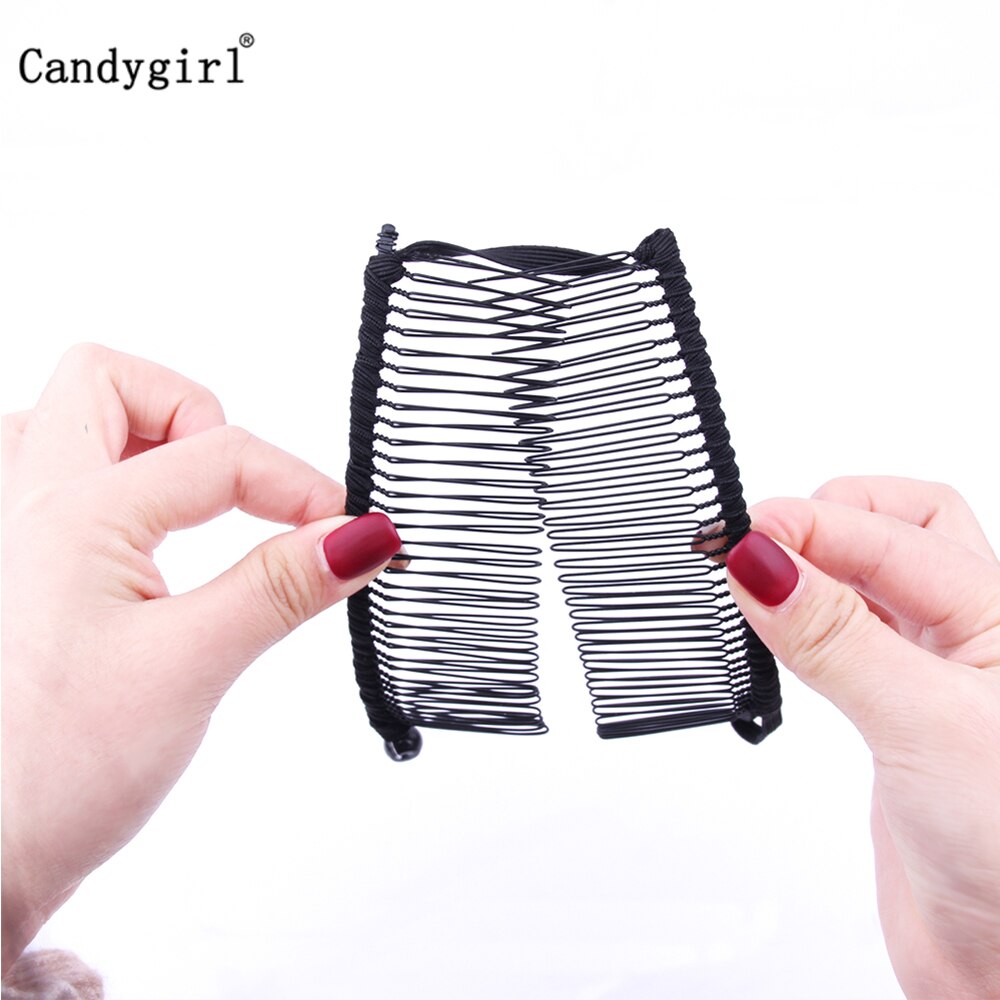 Pince banane pour cheveux épais, naturels, bouclés, Vintage, extensible, multi-styles, peigne, accessoires pour cheveux