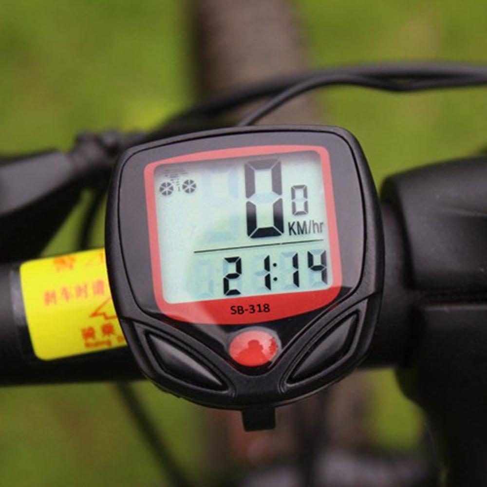 Fiets Snelheidsmeter Waterdicht Lichtgevende Lcd Mtb Mountainbike Fiets Computer Snelheidsmeter Kilometerteller Fiets Snelheidsmeter