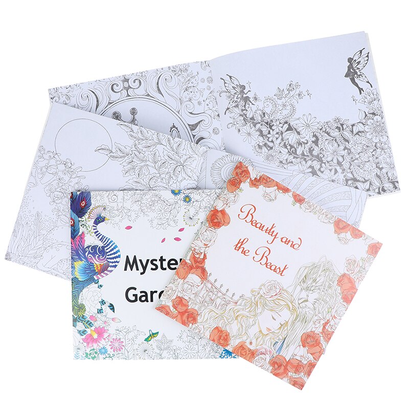 Anti-Stress Kleurboek Voor Kinderen Volwassen Stress Doden Tijd Schilderen Art Boek Magische Bos Fantasie Droom Wonderland