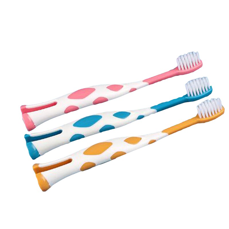 Escova de dentes do bebê bonito cuidado dos desenhos animados escova de dentes macia para 3 anos de idade crianças escova de dentes crianças 3 pc/set