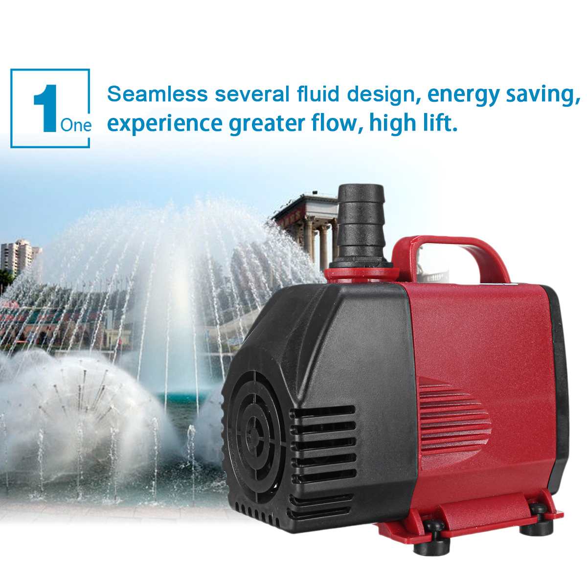 Adjustable Flow Water Pump Fish Tank Submersible Fountain Aquarium Pond Ultra-Quiet Silent Pump 3/8/15/25/45/65W 50Hz