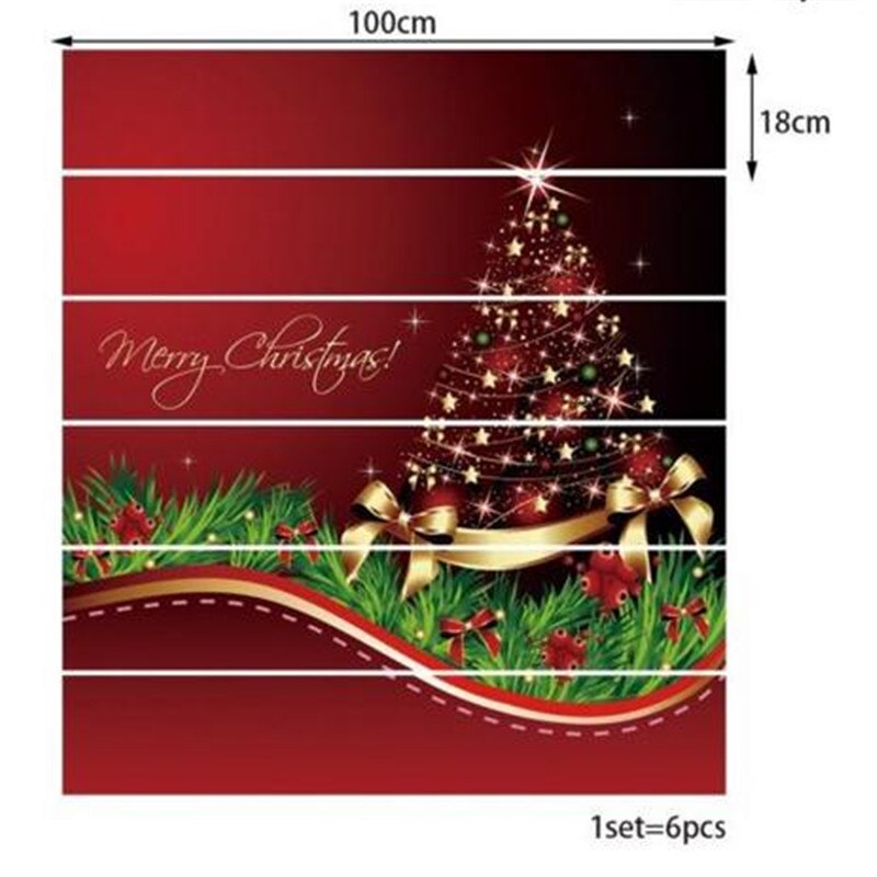 3D árbol de Navidad 5 elevadores de escalera decoración foto escalera Mural vinilo adhesivo autoadhesivo pared DIY inicio escalera Mural calcomanías