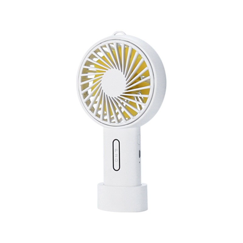 Desktop Schudden Hoofd Fan Usb Opladen Mini Grote Wind Student Slaapzaal Draagbare Handheld Kleine Ventilator: White