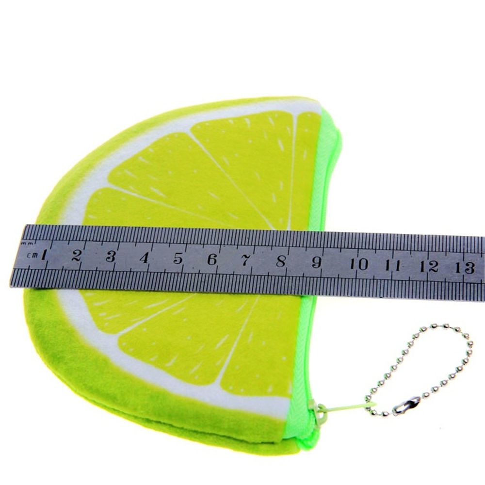 Orange Watermelons Semicircle Wallets 3D Ladies Purse Soft Printing Fruit Bags Children Clothes Pouch for Kids