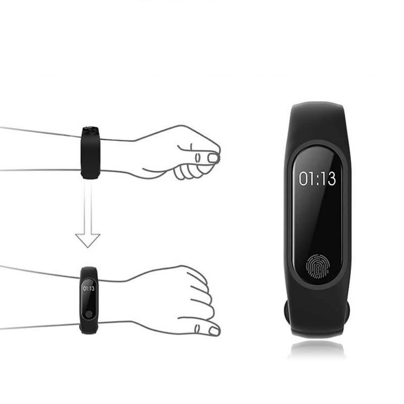 Smart Bracelet M2 HeartRate Bracelet Waterproof Sport Fitness Band Stepcount Message Smart Loop JR Deals