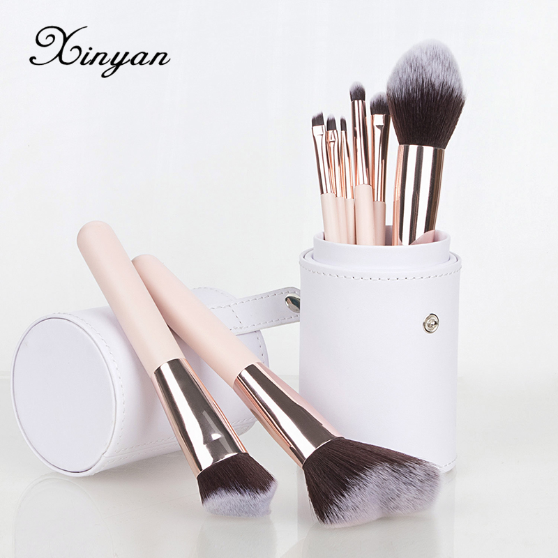 XINYAN 8pcs Makeup Brushes Set With Box Make Up Brushes Eyeshadow Eyeliner Cosmetics Brushes Beauty Tools Maquiagem