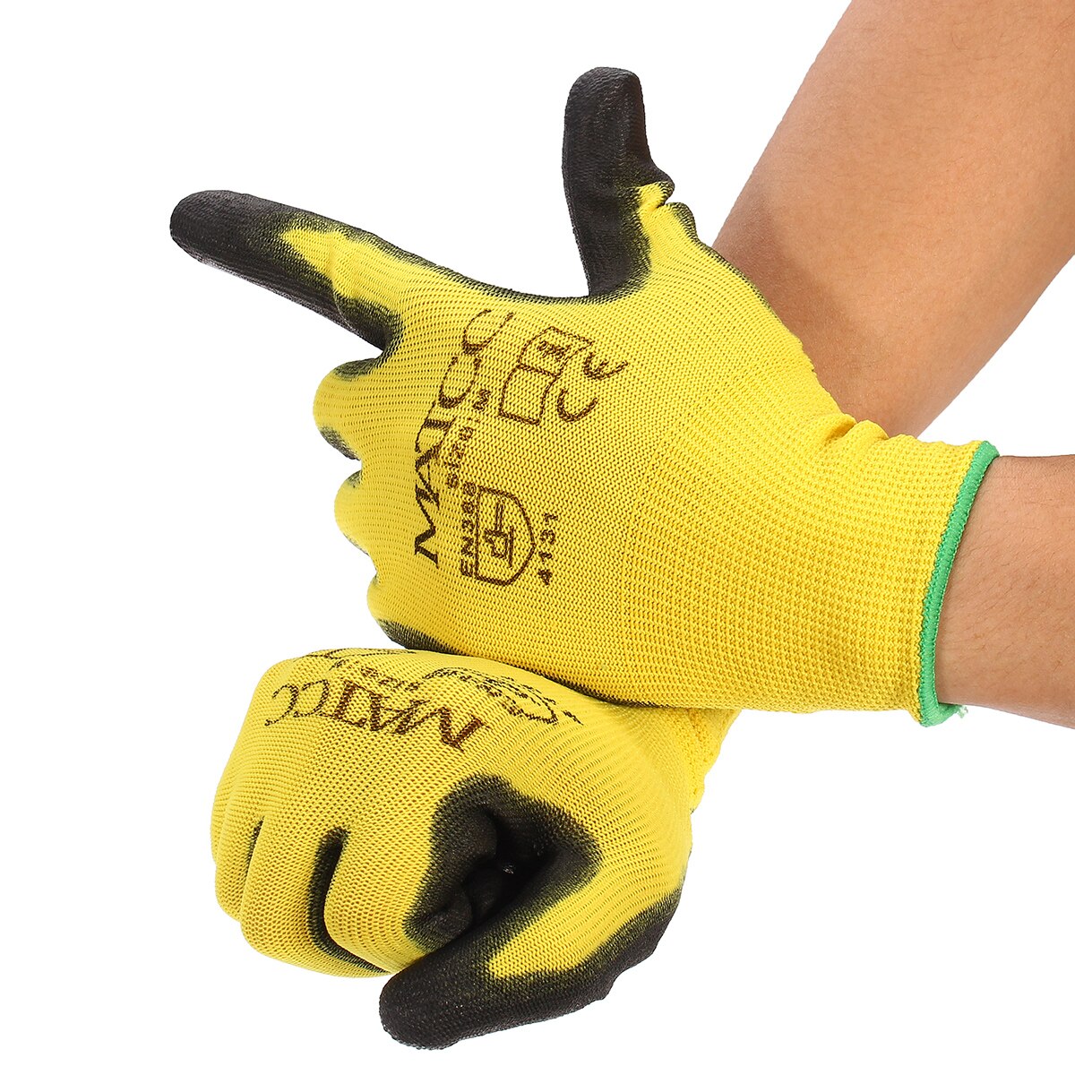 Safurance 12Pairs PU Nitril Beschichtet Sicherheit Arbeit Handschuhe Garten Bauherren Grip Größe M/L/XL Hand Schutz
