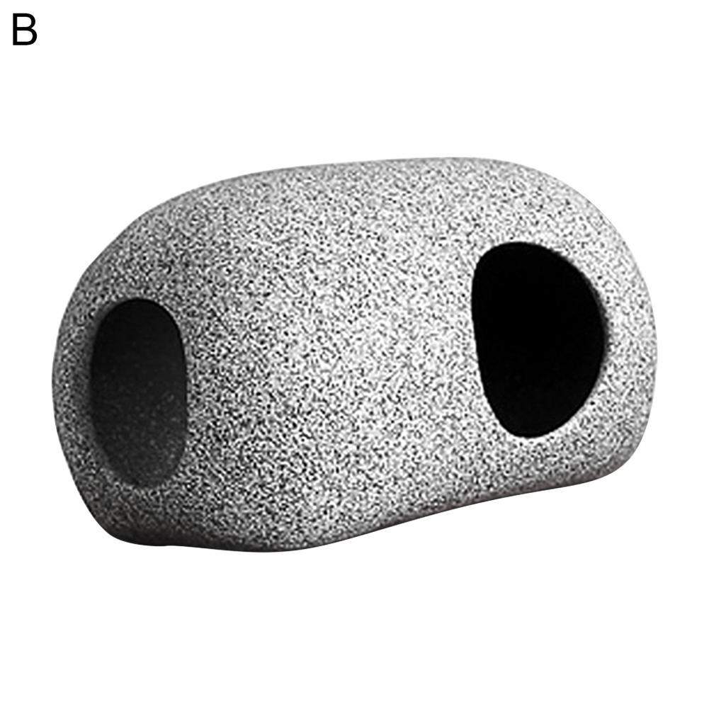 Grotte en argile professionnelle pratique pour Aquarium, abri réaliste pour Aquarium: B