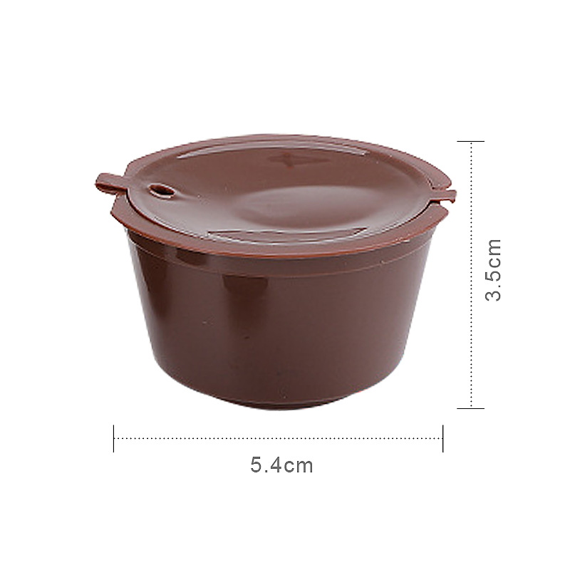 3 unids/lote cápsula de café Dolce Gusto reutilizable verde, cápsulas de cestas de filtro de café Dolce Gusto compatibles recargables de plástico