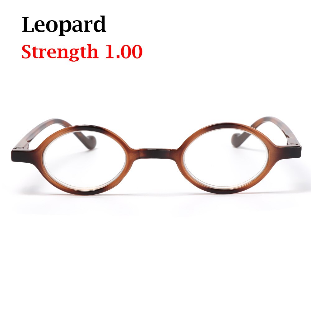 Gafas de lectura de marco redondo Retro PC, gafas de espejo planas con rayos azules Anti-UV, accesorios para gafas: leopard