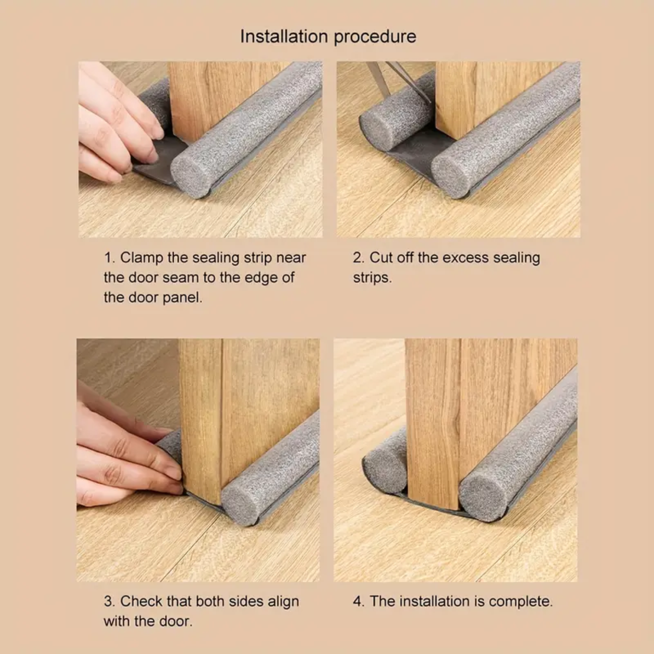 1 Stück Türdichtungsstreifen, Türbodendichtungsstreifen, schalldichter Tür- und Fensterspalt-Windschutzscheibenstreifen, Wärmeerhaltung und staubdicht