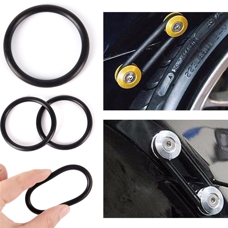 4 Stks/partij Zwarte Auto Bumpers Snelsluitingen Vervanging Rubber O-Ringen Pakkingen