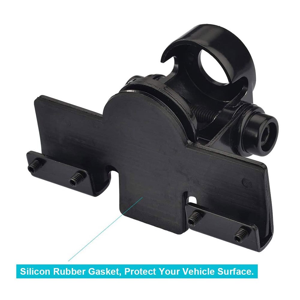 Eightwood Car Truck Amateur Two Way Radio Low Profile Antenna Aerial with Lip Mount Fixed Bracket PL259 Male 5m RG58 Cable