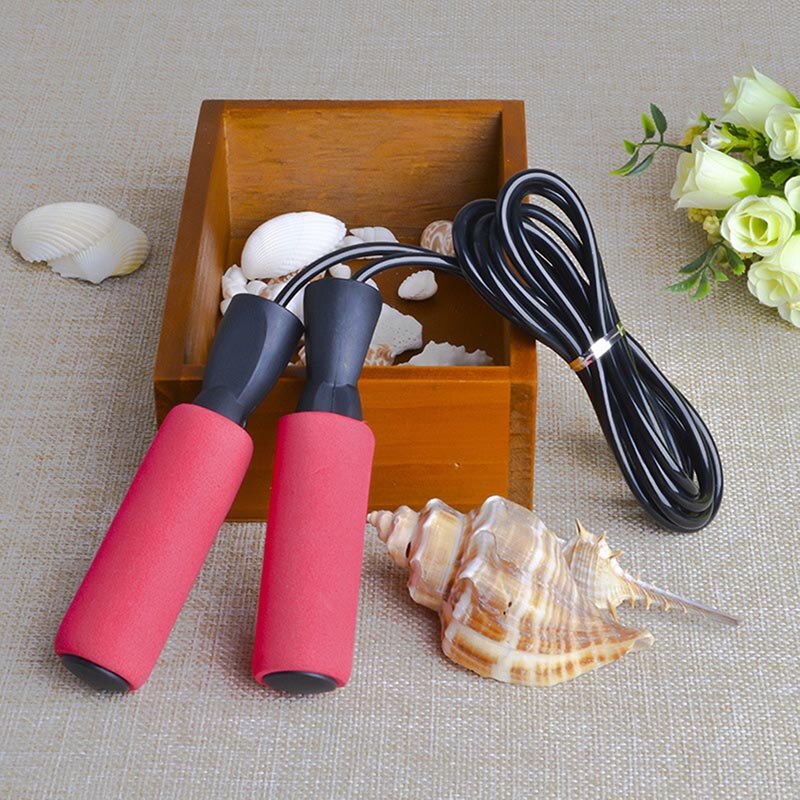 Portable Rope Skipping Fitness Jump Ropes Adjustable Rope Fitness Ball Bearing Jumping Rope Jump Skip Home Fitness Gym Fitness: red
