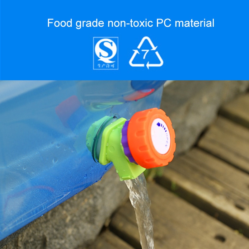 Outdoor water barrel PC food grade 22L/25L water bag plastic water storage tank vehicle domestic water storage bucket