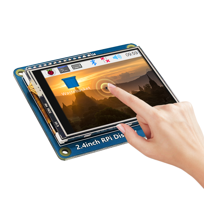 2.4 Inch LCD Raspberry Pi 3 Touch Screen Monitor 320×240 Display SPI Interface for Raspberry Pi 3B+ 3B 2B B+ A+ A Zero W