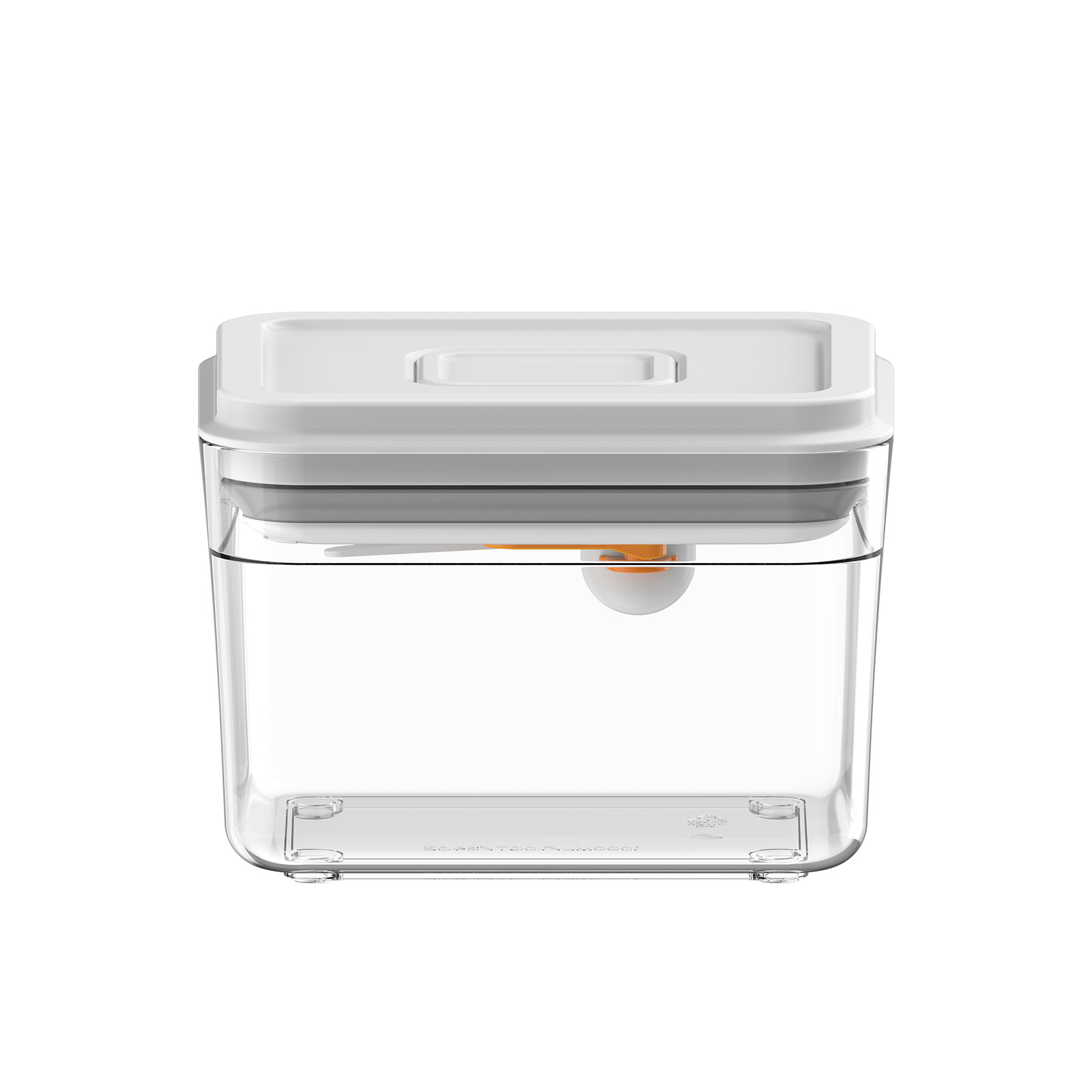 Plastic Food Sealed Boxes Press Button Grain Containers Multi-Purpose Storage Bin for Cereal Flour Baking Supplies Snack: White 1000ml