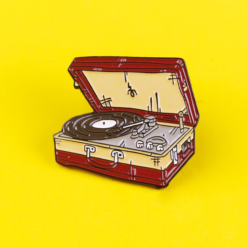 Muziekinstrument Pin Badges Op Kleding Emaille Pins Gitaar Pictogrammen Leuke Metalen Badges Strepen Voor Kleding Badge Voor Jeans Jas