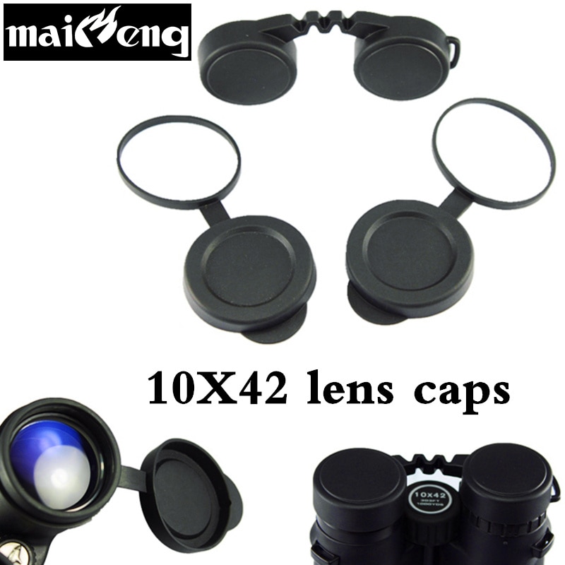 10x42 Binoculars Lens Caps Objective Protective Rubber Cover Eyepiece Dust Suit For Compact Binocular Best Protect