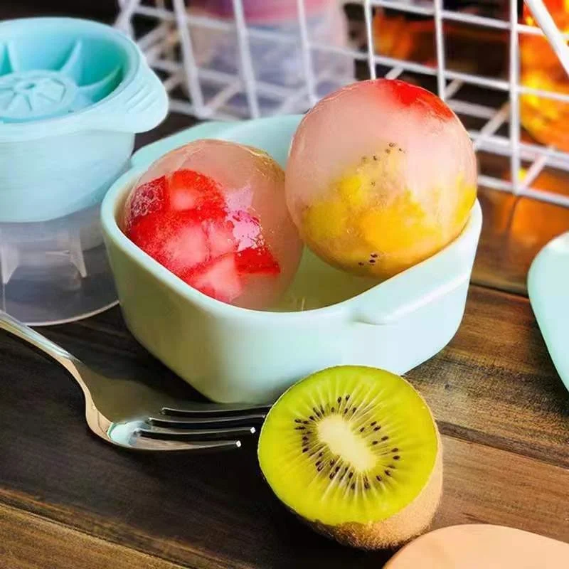Machine à glaçons en Silicone, sphère de alimentaire, moule à glace empilable à fusion lente, boule de glace pour Cocktail, whisky, boisson, Bar à domicile