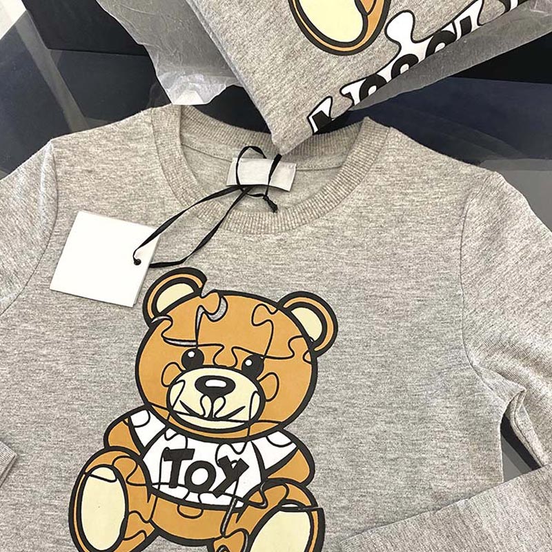 Bambini di modo Dei Ragazzi e Grils T camicia A Manica Lunga O Collo Del Cotone Del bambino della ragazza Vestiti di Autunno superiore Bambini 2-6anni magliette