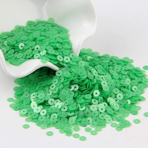 Paillette 4mm mat Sequin Pvc plat rond mat vernis Paillettes couture mariage artisanat femmes vêtements accessoires 20g: Matte fruit green