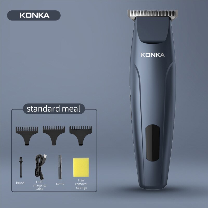 KONKA Electric hair clipper 2000mAh large capacity battery Mini hair trimmer Portable trimmer for men Beard hair cutting machine