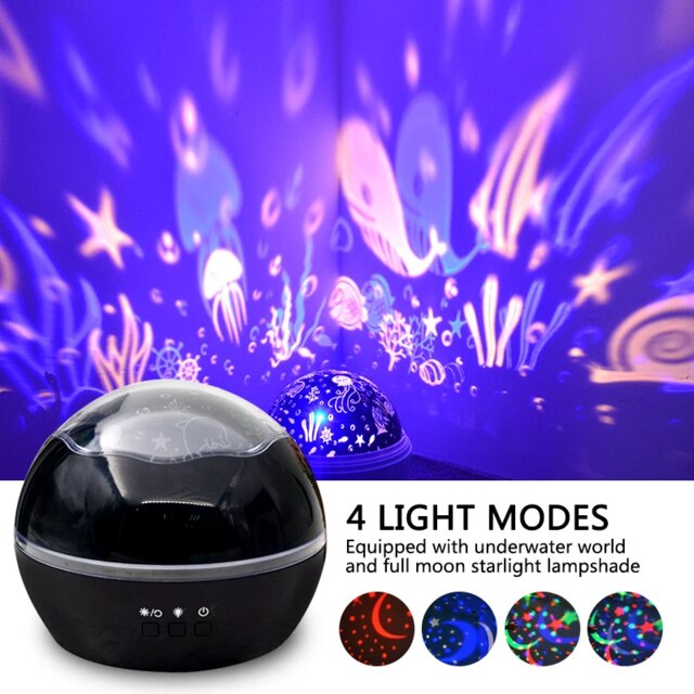 Galaxis Projektor Lampe Bunte sternenklar Himmel Stern Projektor USB Bluetooth Stimme Kontrolle Musik Spieler LED Nachtlicht Schlafzimmer Dekor: Stern Mond hell