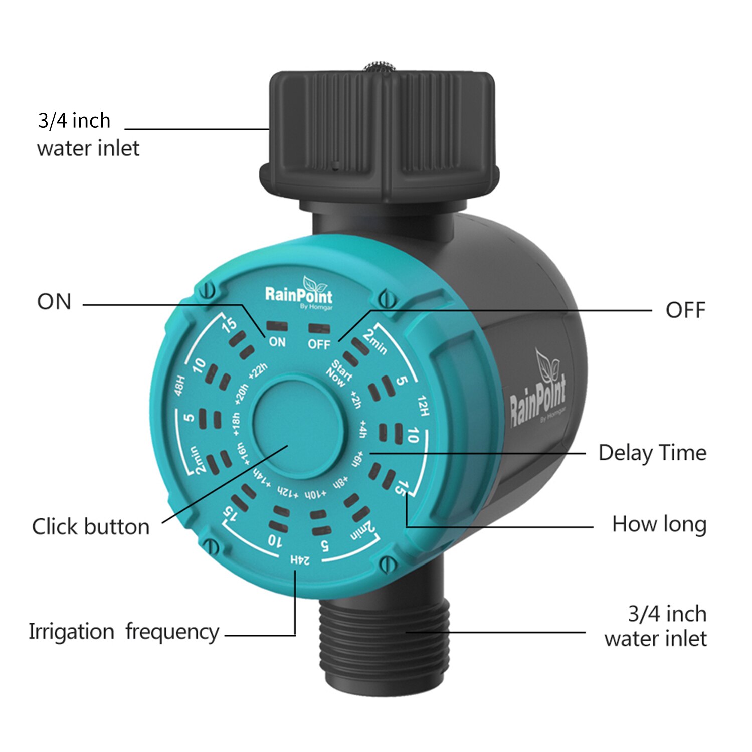 Watering Timer Controller Garden Watering System Electronic Programmable Automatic Watering Waterproof Water Timer