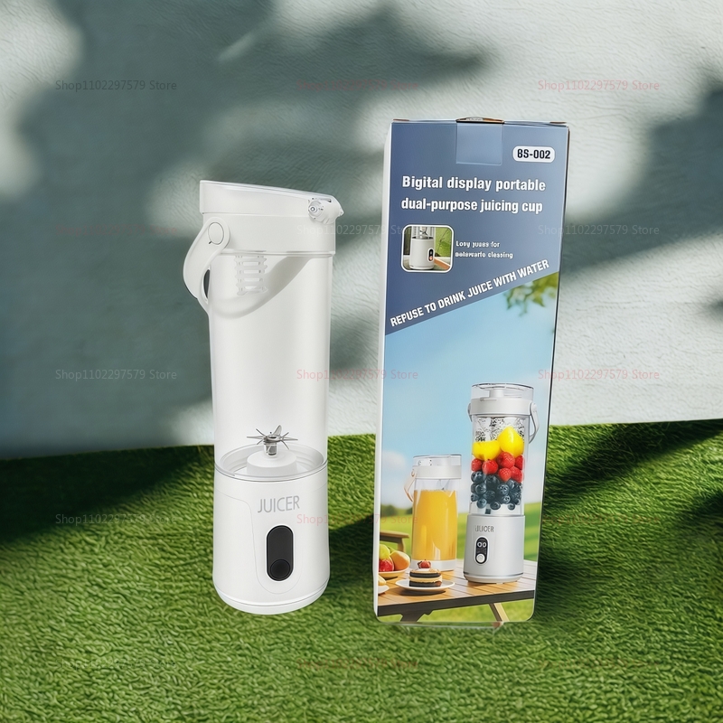 Portable Blender 600ML Household/outdoor Electric Juicer Rechargeable USB Smoothie Maker Personal Fruit Mixer for Fresh Fruit