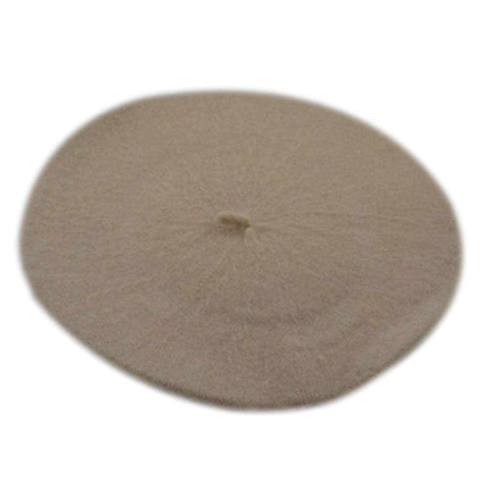Elegent britisk dame kvinner strikket beret lue ski luer tam lokk lue xin: beige