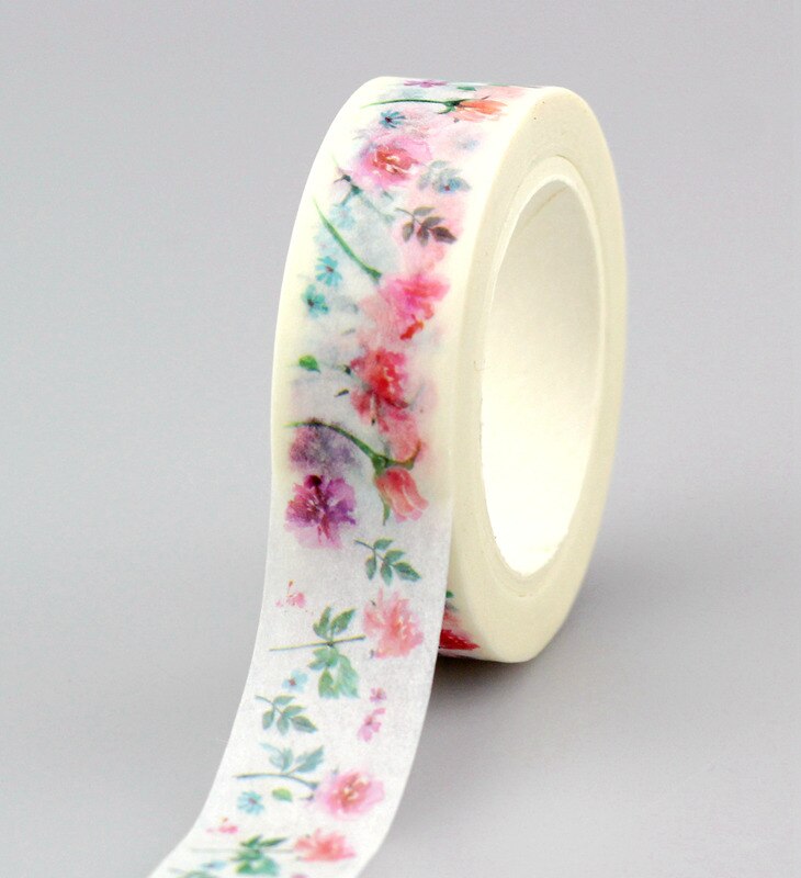1Pc Flowers set 10m scrapbooking Japanese washi tape adhesive tape,Masking Tape decoration,DIY Sticky Paper Tape Photo Album