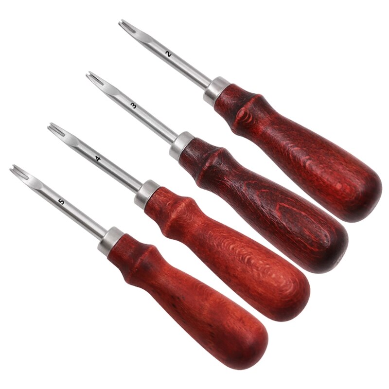 Leathercraft Lock Stitch Sewing Awl Thread Kit Needles Stitch Leather Fabric