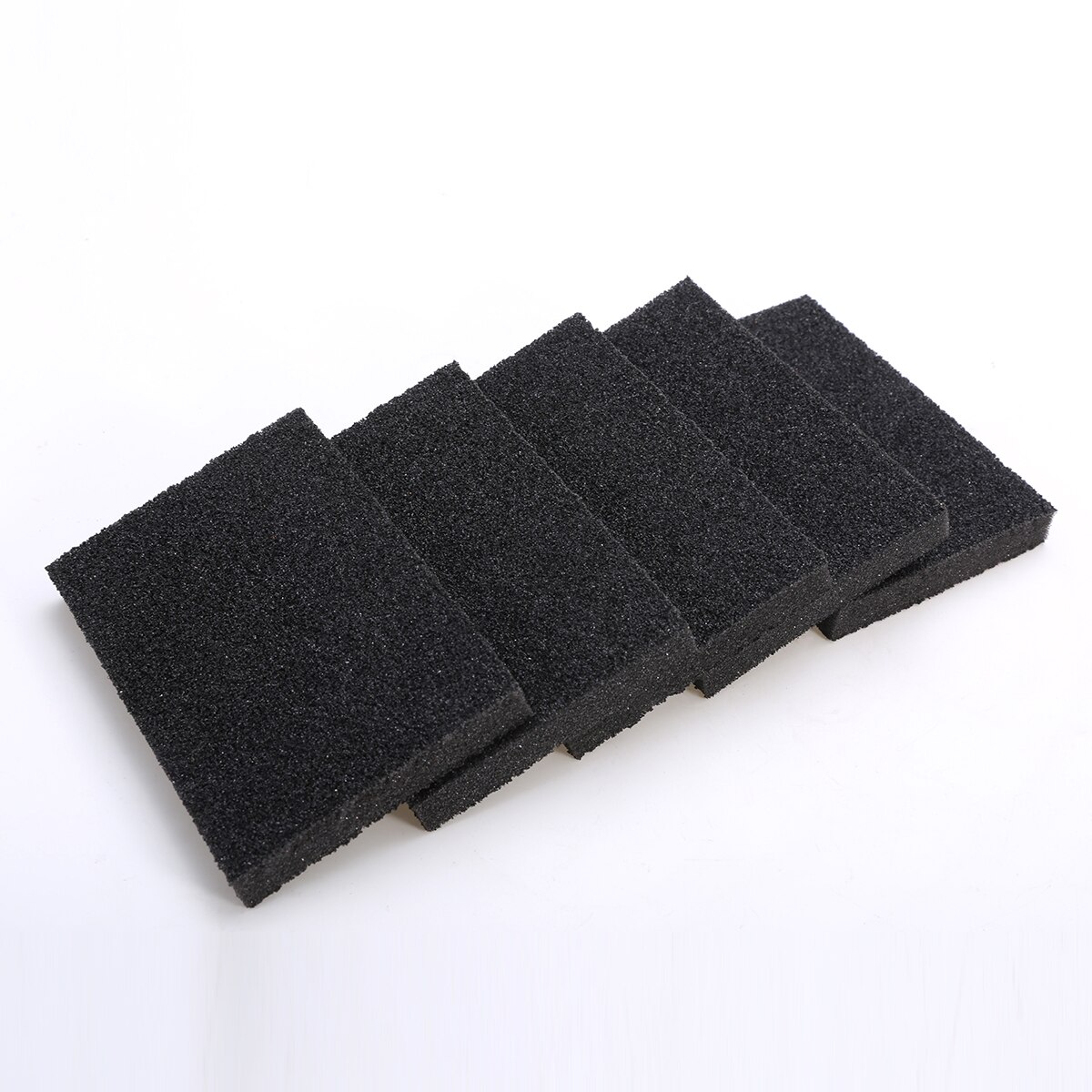 Mayitr 5pcs/lot Black Sponge Kitchen Emery Sponge Cleaner Rub Pot Except Rust Cleaning Sponge for Kitchen Bathroom