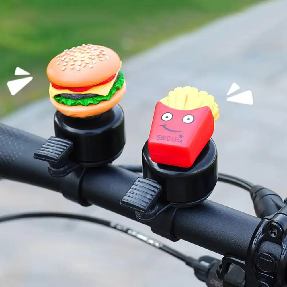 Børn hamburg cykelklokke børn mini sød cykelring alarm advarsel til sport styr horn klokke cykeltilbehør