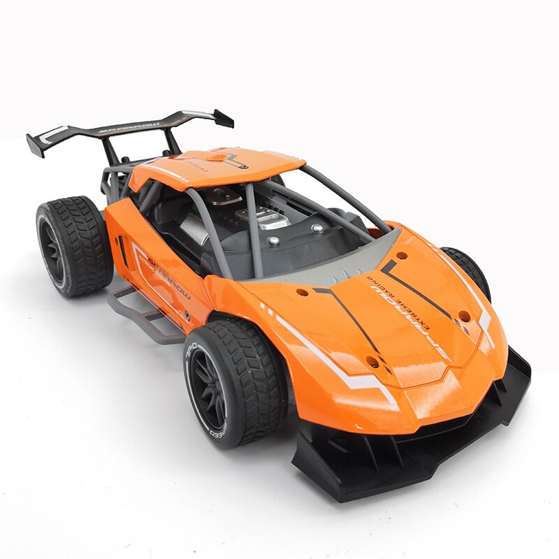 Aolly Rc Auto Metalen Afstandsbediening Drift Racing Voertuig Off Road Auto Hoge Snelheid Auto Speelgoed Voor Kids Max 15 km/h: Oranje