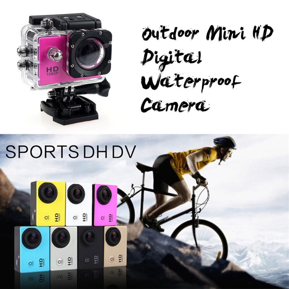 Udendørs mini sport action kamera ultra 30m 1080p undervands vandtæt hjelm videooptagelseskameraer sport cam