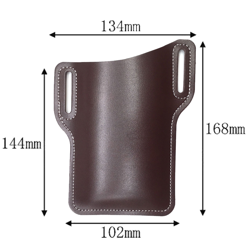 Männer Telefon fallen Halfter praktisch Schleife Halfter Gürtel Taille Tasche Requisiten Leder Geldbörse Telefon Brieftasche Lauf Beutel Reise Camping Taschen: verrotten