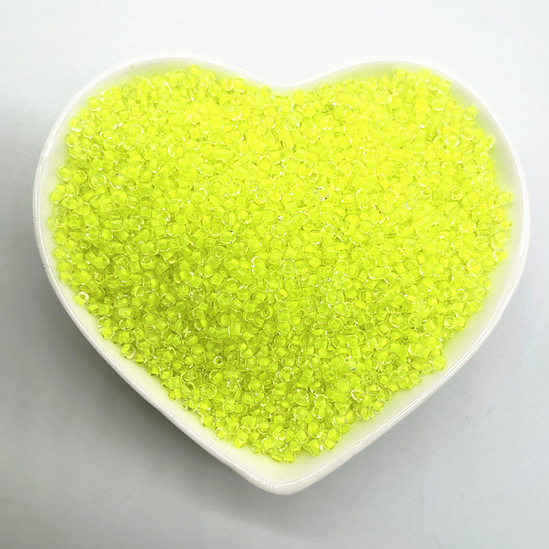Colgante de corazón de 15g, 2mm, 3mm, 4mm, efecto de teñido, cuentas de semilla de cristal checo, cuentas de pulsera DIY para fabricación de joyas, accesorios: Azul cielo / 3 mm
