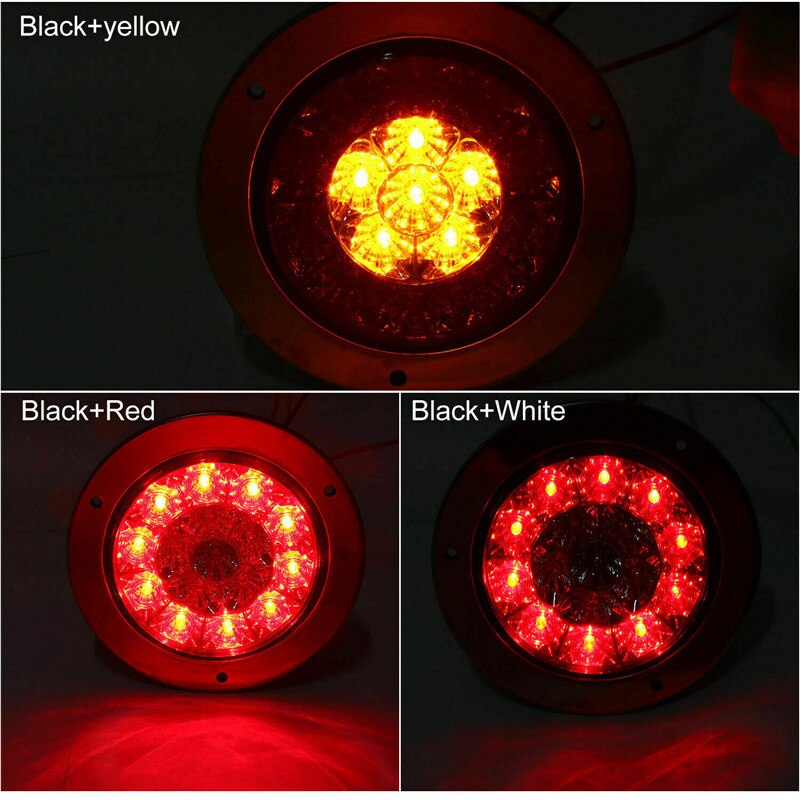 4PCS Trailer LED Lights Truck Light Rear 12v Trailer LED Tail Light Stop Signal Lantern For Trailer 12v Red/Amber