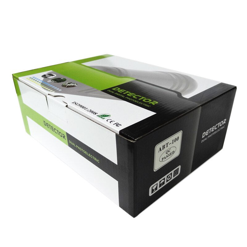 Outdoor Intrusion Alarm Infrared Detector Burglar Alarm ABT-100 Photoelectric Dual Beam Perimeter Fence Window Photocells Sensor