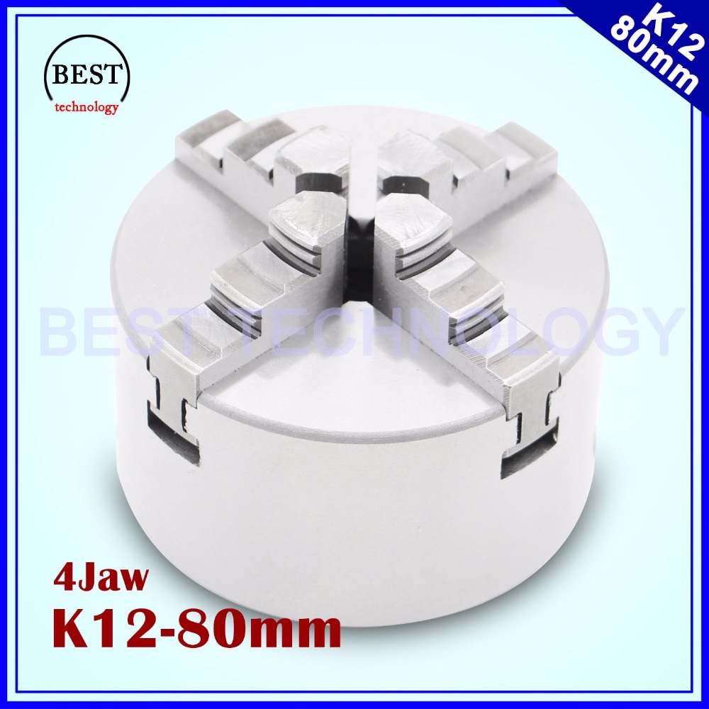 80mm 4 jaw Chuck self-centering manual chuck four jaw for CNC Engraving Milling machine ,CNC Lathe Machine!