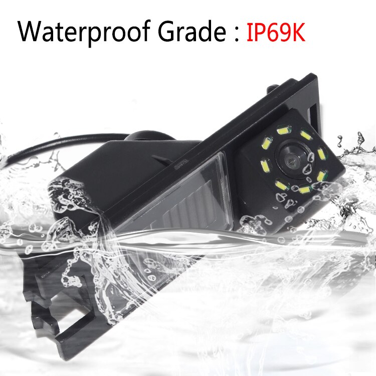 Auto achteruitrijcamera achteruit parkeren reserve 8 led waterdichte nachtzichtcamera voor hyundai tucson  ix35 2006
