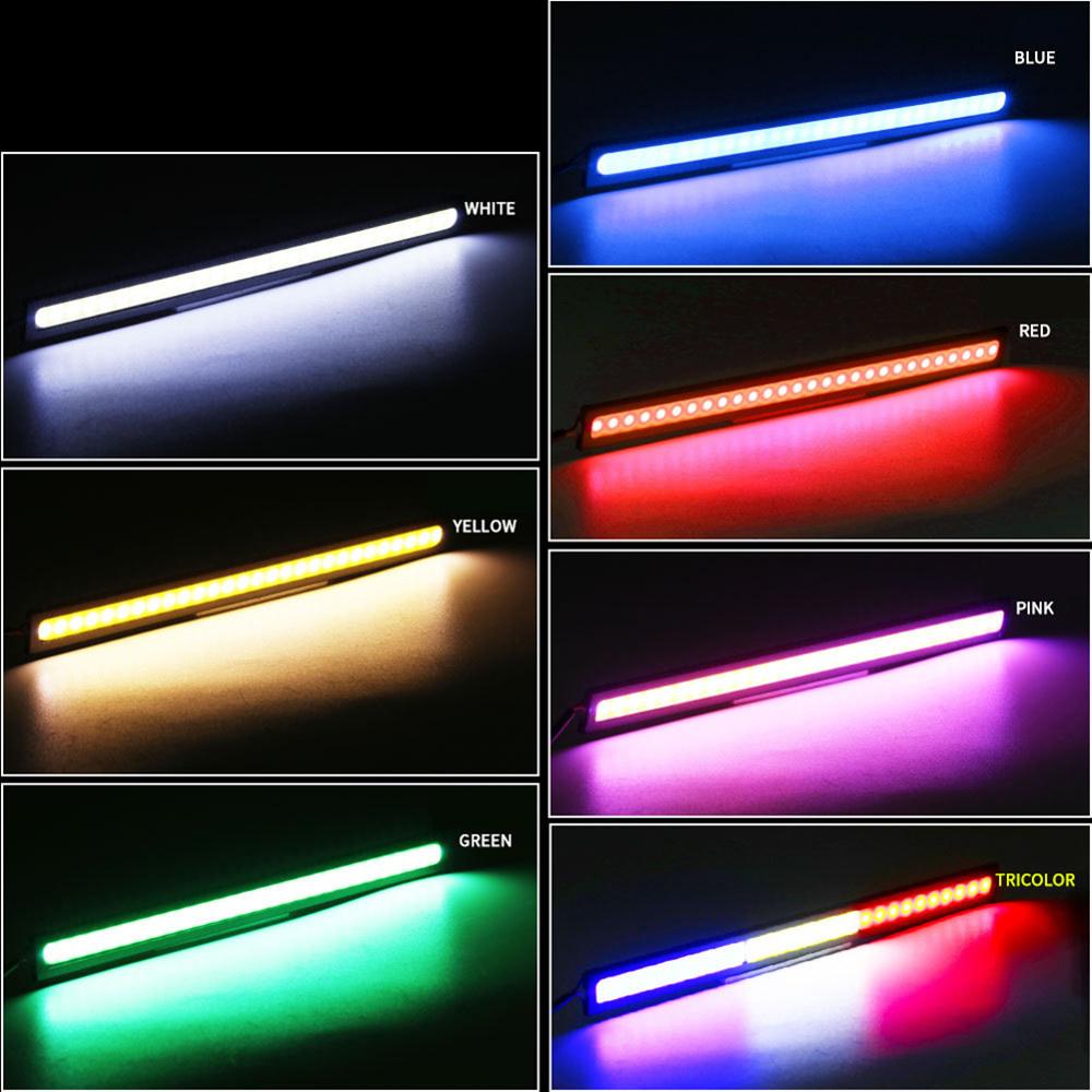 6Pcs Dc 12V 17Cm Dagrijverlichting Waterdicht Wit Drl Led Auto Lamp Strip Verlichting Bars Voor camping Caravan Boot Auto