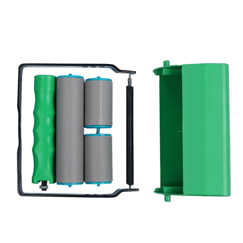 Rodillo de pintura de plástico portátil, herramientas de decoración de pared, DIY