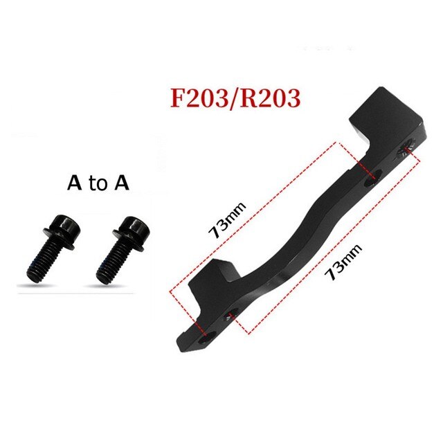 Fiets Schijfrem Mount Adapter Ultralight Aluminium Post/Is Voor/Achter Mtb Racefiets Disc Remklauw Adapter 160/180/203Mm: Black B