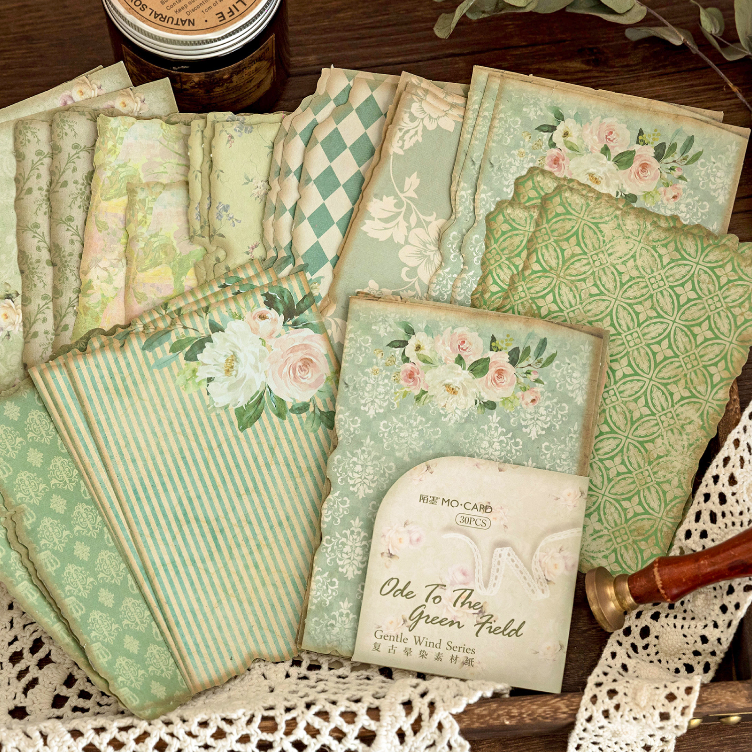 30 stks/pak Vintage Journal Scrapbooking Supplies Materiaal Etiketten papier voor Journal notebook Planner handgemaakte Craft Supplies
