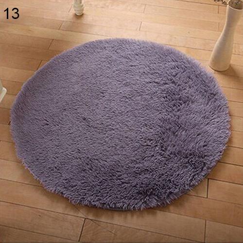 Tapis de Yoga rond en peluche solide et antidérapant, 40x40cm, pour la salle de bain et la chambre à coucher, décor de maison: 13